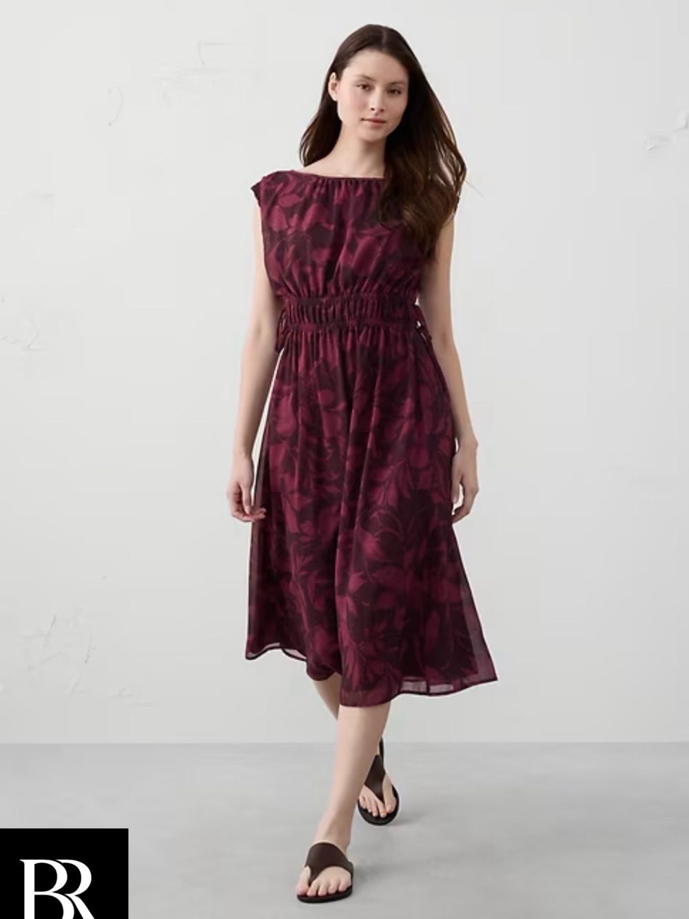 Banana Republic Side-Tied Midi Dress